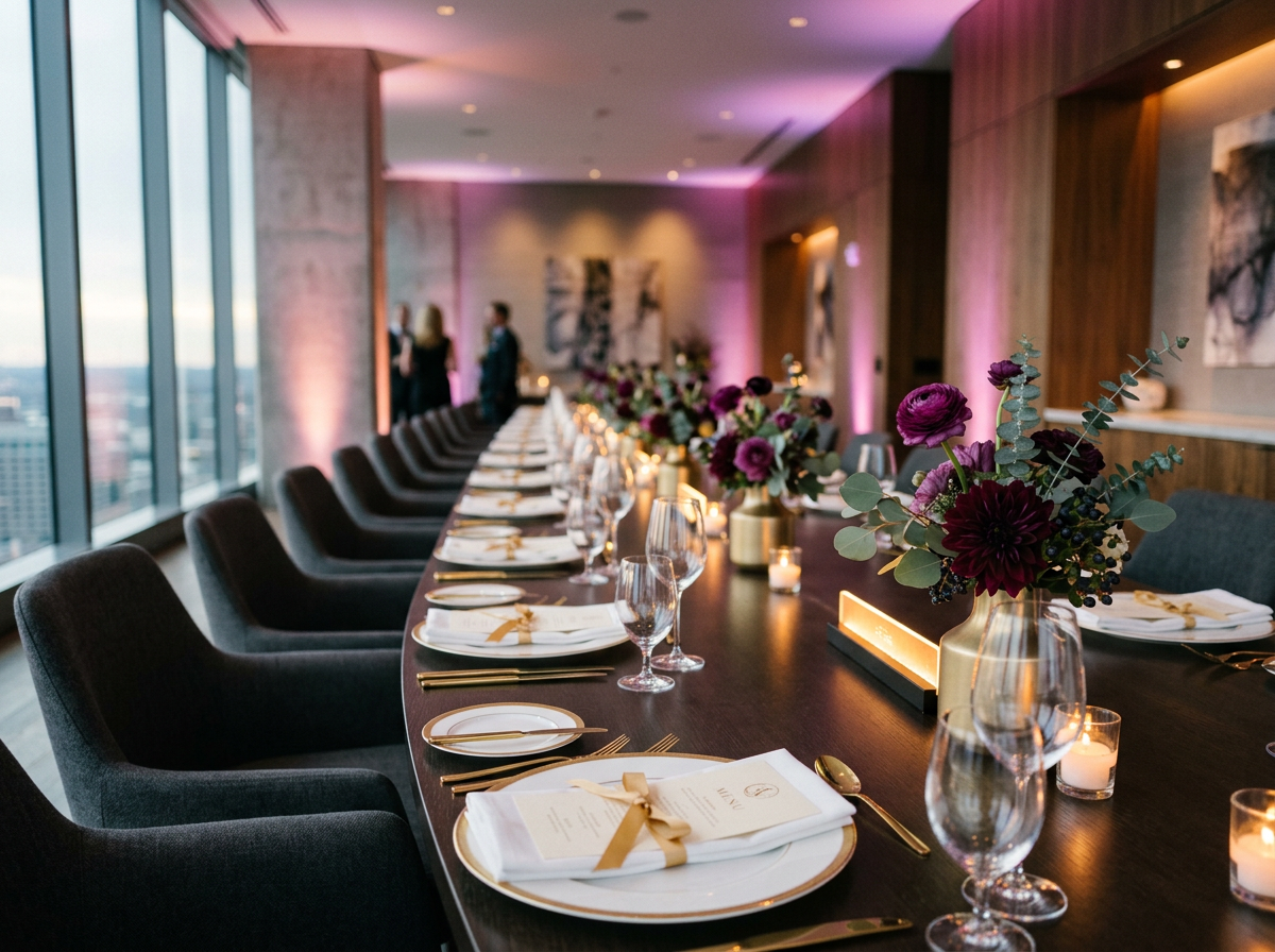 Corporate event styling